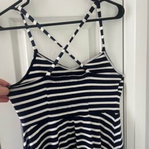Blue & White Striped Summer Dress - Picture 3 of 6